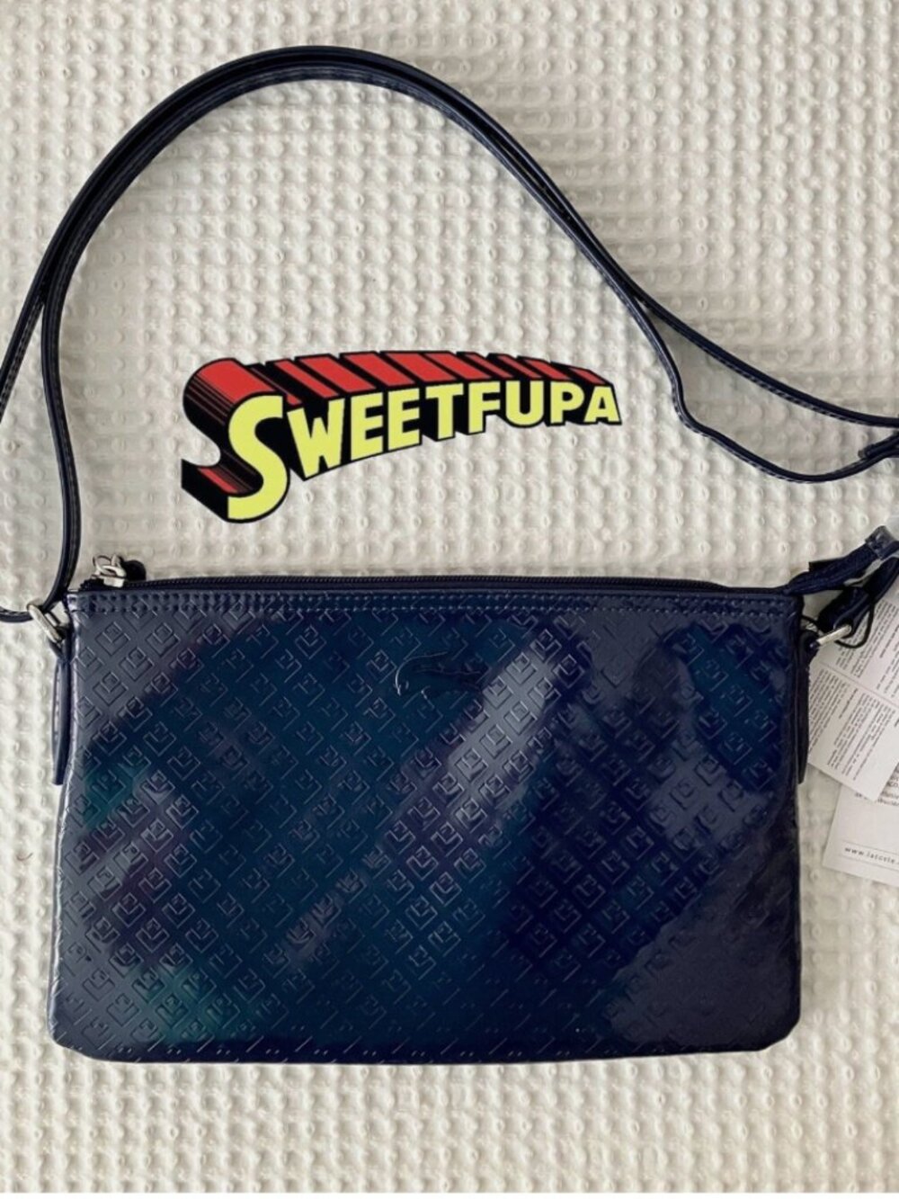 NWT Black PVC Lacoste Crossbody Bag-- Make an Offer for Discounted Shipping!